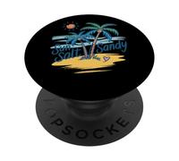 Fuga tropicale sabbiosa a Sun Salt PopSockets PopGrip Adesivo