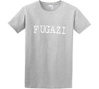 Fugazi Band Cotton Round Neck Tee Shirt for Men Grey M