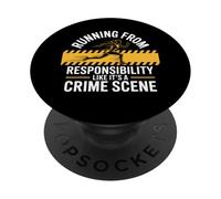 Fuggire dall"adulto - Procrastinazione & Umorismo burnout PopSockets PopGrip Adesivo