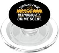 Fuggire dall"adulto - Procrastinazione & Umorismo burnout PopSockets PopGrip per MagSafe