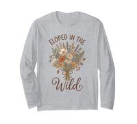 Fuggito nel Selvatico Bouquet di Fiori Selvatici Cottagecore Boho Maglia a Manica