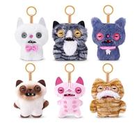 Fuggler Alley Cat KeyRing 5 Inch Plush Collectible 6 Pack di ZURU