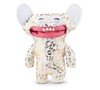Fuggler Gold Fuggs di ZURU Funny Ugly Monster, peluche, da collezione, giocattolo (Grin Grin - leopard fleece with gold foil print)