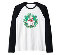 Fuggler Sir Splodge Un Sacco Fuggmas Natale Maglia con Maniche Raglan