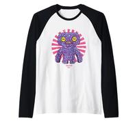 Fuggler Squidge Laboratory Misfits Retro Testo Giapponese Maglia con Maniche Raglan