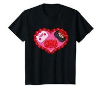 Fuggler Trio Amore Cuore San Valentino Bambini Maglietta