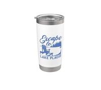 Fuggo a Lake Placid Bicchiere termico in acciaio inox doppia parete