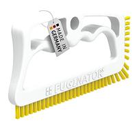 Fuginator Spazzola Brevettata per Fughe e Piastrelle di Bagno, WC, Cucina | Made in Germany - Manico ergonomico - Setole dure a lunga durata - spazzola sottile per fughe, angoli e fessure difficili