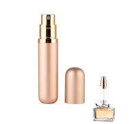 FUGLUS 1 atomizzatore da viaggio, mini atomizzatore ricaricabile portatile, atomizzatore da viaggio ricaricabile, flacone da viaggio, 5 ml (colore champagne)