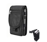 FUGLUS 1 borsa porta attrezzi multifunzionale, borsa porta attrezzi a tre scomparti, borsa a tracolla per attrezzi, astuccio per forbici e chiavi, per falegnami, giardinieri, produttori di telai