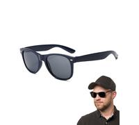 FUGLUS 1 paio occhiali da sole da uomo e donna polarizzati stile retrò rettangolari vintage classici unisex UV400 Cat 3 CE