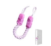 FUGLUS 1 pezzo Fermaporta per Maniglie in Cotone, Fermaporte per Proteggere Bambini e Animali, Paracolpi Porta Antiumido, Fermaporta Maniglia Sicuro e Pratico(Rosa)