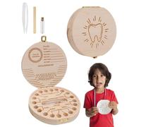 FUGLUS 1 pezzo Scatola per denti da latte, Funzione di visualizzazione, Regalo di nascita per denti da latte, Bellissimi regali della fata dei denti per BAMBINO