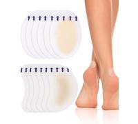 FUGLUS 12 Pcs Cerotti Vesciche Piedi Invisibili in Gel Idrocolloide per Tallone,Dita e Piede,Impermeabili per Protezione Pelle e Guarigione Rapida Ferite