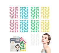 FUGLUS 360 Pezzi Cerotti Brufoli Idrocolloidi 2 in 1, 3 Taglie Pimple Patch Giorno e Notte con Olio Dell'Albero Del Tè e Acido Salicilico, Impermeabile Traspirante e Invisibile per Acne