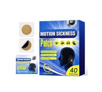 FUGLUS 40 cerotti per scatola cerotti mal di mare，motion sickness patch，Cerotti per il Mal di Movimento per Crociere, Auto,Cerotto Antinausea Dietro l'Orecchio con Effetti Rapidi，Dura 72 ore