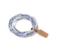 FUGLUS 4pcs Multistrato Cristallo Pietra Perline Bracciali per Le Donne, bracciale donna perline，Braccialetti Stretch, Boho Bracciale perline, Braccialetti di Ragazze Femminili Girlfriends