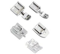 FUGLUS 5 PCS Piedino per Macchina da Cucire, Piedini Cerniera Invisibile per Macchina da Cucire, Realizzati in Acciaio Inossidabile e Plastica di Alta Qualità con Macchina da Cucire Domestica