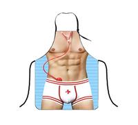 FUGLUS Medico Grembiule Cucina Divertenti Sexy Creativo Divertente Novità Cottura Cucina Barbecue Partito Grembiule Impermeabile Regalo Scherzo Presente Festa Compleanno Regalo Esilarante