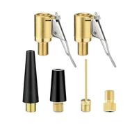 FUGLUS set da 6 pezzi adattatori multifunzione Valve - Compatibile con Bosch EasyPump, adatto per pneumatici auto, biciclette e palloni