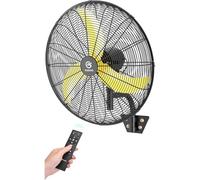 FUGOO Ventilatore da parete oscillante a risparmio energetico da 61 cm, 5000 CFM, IP53, impermeabile, 5000 CFM, per garage, magazzino, cortile