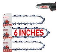 FuGuiB 6 Pollici Catena Motosega,1/4"LP 1,1 mm 36 maglie 15 cm Catene Per Motosega In Confezione Da 3,Catena Di Ricambio Per Minisega, Compatibile con Scheppach CBS260-20 Li