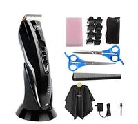 FUGUOGUO Cordless Hair Clippers - 18 Pezzi Kit da Taglio per Capelli Tranquillo Home Barber Fade Clipper Kit da Taglio di Capelli per Uomo