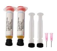 FUHAMJ 2 Pezzi Flussante per saldatura a stagno, 10ML No-Clean Senza Piombo a base di Rosin, per Saldatura di Telefoni, BGA, SMD, PCB, Riparazione Elettronica