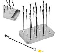 Fuhesgu 12 Pezzi Terza Mano per Saldatura, Morsetti a Coccodrillo Flessibili con Base Magnetica Accessori per Modellismo Regolabile Morsetti a Coccodrillo per Saldature Modellazione e Supporto