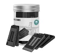 Fuhesgu 38 Pezzi Cunei per Mobili, 5x3cm Spessori Regolabili per Mobili Zeppe in Plastica per Livellatori Flessibili Cunei in Gomma Fermaporta Antiscivolo per Stabilizzare e Livellare Tavoli, Sedie