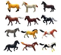 Fuhesgu Set di 12 figurine di cavalli