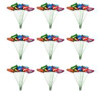 Fuhjythy 100 Pz Farfalle in PVC per Esterni, da Giardino, Decorazioni per Esterni, per Ufficio e Giardino, 25 cm