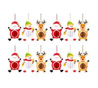 Fuhjythy 12 Confezioni di Decorazioni Pendenti Natalizie da Appendere. Corda Natalizia per Appendere Decorazioni per Feste Domestiche 19,7 X 11,8 Pollici
