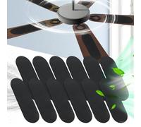 Fuhjythy 12 Filtri per Ventilatori da Soffitto, Trasforma il Tuo Ventilatore In un Potente Purificatore D'Aria, Cattura Polvere, Polline, di Animali Domestici