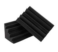 Fuhjythy 12 Pezzi Spigola Nera Per Parete Ad Angolo, Fonoassorbente In Studio Spugna