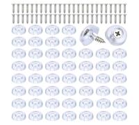 Fuhjythy 150 Pezzi R Ubber Feet per Tagliere, 16 mm Tagliere Piedini Antiscivolo Paraurti, per Tagliere Elettronica