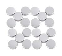 Fuhjythy 20 X Svuotatasche Cosmetica Vaso Per Balsamo In Alluminio Con Tappo A Vite 15 Ml
