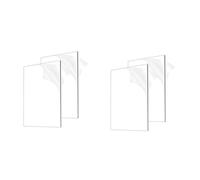 Fuhjythy 4 Fogli Acrilici Spessi 1/8 Pollici (3 Mm), Plexiglass Trasparente 8x12 Pollici per Cartelli, Progetti di Visualizzazione Fai da Te, Cornici per Foto Durevoli e Facili da Usare