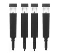 Fuhjythy 4 Pezzi Lampada Solare da Giardino per Esterni Luce Solare da Terra Plug-In Luce Bianca Ad Energia Solare Luce Antighiaccio Ad Energia Solare