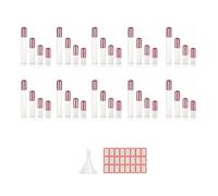 Fuhjythy 40 Pezzi 2ML 3Ml 5ML 10Ml Flacone Roll-On Piccolo Imballaggio Cosmetico Bottiglie di Profumo Contenitore Liquido Flacone Roll-On per Viaggi Durevole Facile da Installare Facile da Usare