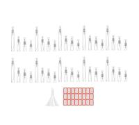 Fuhjythy 40 Pezzi Flacone Trasparente Piccolo Atomizzatore Cosmetico Flaconi di Profumo Contenitore Atomizzato Flacone per Viaggi Durevole Facile da Installare Facile da Usare