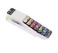 Fuhjythy 42 Colori Pigmento Vernici Insieme ' con Waterbrush per Il Disegno Dipinto Tuta Pieghevole