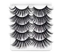 Fuhjythy 5 Paia 25Mm Ciglia Finte Ciglia di Visone Ciglia di Visone Naturale Volume Drammatico Estensione Ciglia Ciglia Finte 5D94