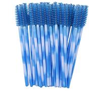 Fuhjythy 50PZ Maniglia Monouso Mascara Bacchette Applicatore Sopracciglio Lash Spazzole Per Trucco Extension Per Ciglia Accessori Per Trucco Kit Di Utensili Blu