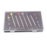 Fuhjythy 6 Cacciaviti per Orologio In Acciaio e 4 Teste di Taglio Set di Cacciaviti di Precisione per Orologiaio per Kit di Strumenti per La Riparazione 'Orologio