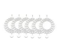 Fuhjythy 6 PCS Girandole A A Sublimazione Spazi Grezzi Girandole A 3D Girandole A Sospese per la Decorazione del Giardino Esterno C-8 Pollici