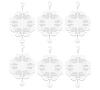 Fuhjythy 6 Pezzi Girandole a a Sublimazione Spazi Grezzi Girandole a 3D Girandole a Sospese per la Decorazione del Giardino Esterno E-8 Pollici