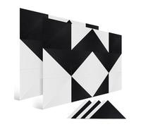 Fuhjythy Acustici, 24 Fonoassorbenti da Parete, Autoadesivi, Fonoassorbenti, Fonoassorbenti Triangolari