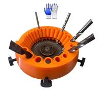 Fuhjythy Affilatore per Punte da Trapano Allegato per Affilare Punte da Trapano Ad Azione Birotativa Vecchio Affilatore per Punte da Trapano Gigante per Smerigliatrice Angolare per la Rettifica