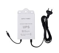 Fuhjythy Alimentatore di Alimentazione Ininterrotta (ups) da 12V-2A per WiFi, Modem, Router, Telecamera di Sicurezza con Batteria di Backup ups Mini, Spina EU.